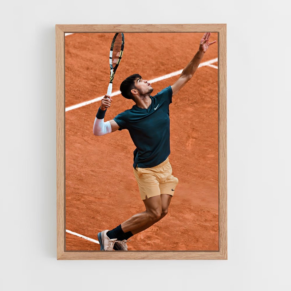 Poster Carlos alcaraz repousser – affiche Tennis (vue 4)